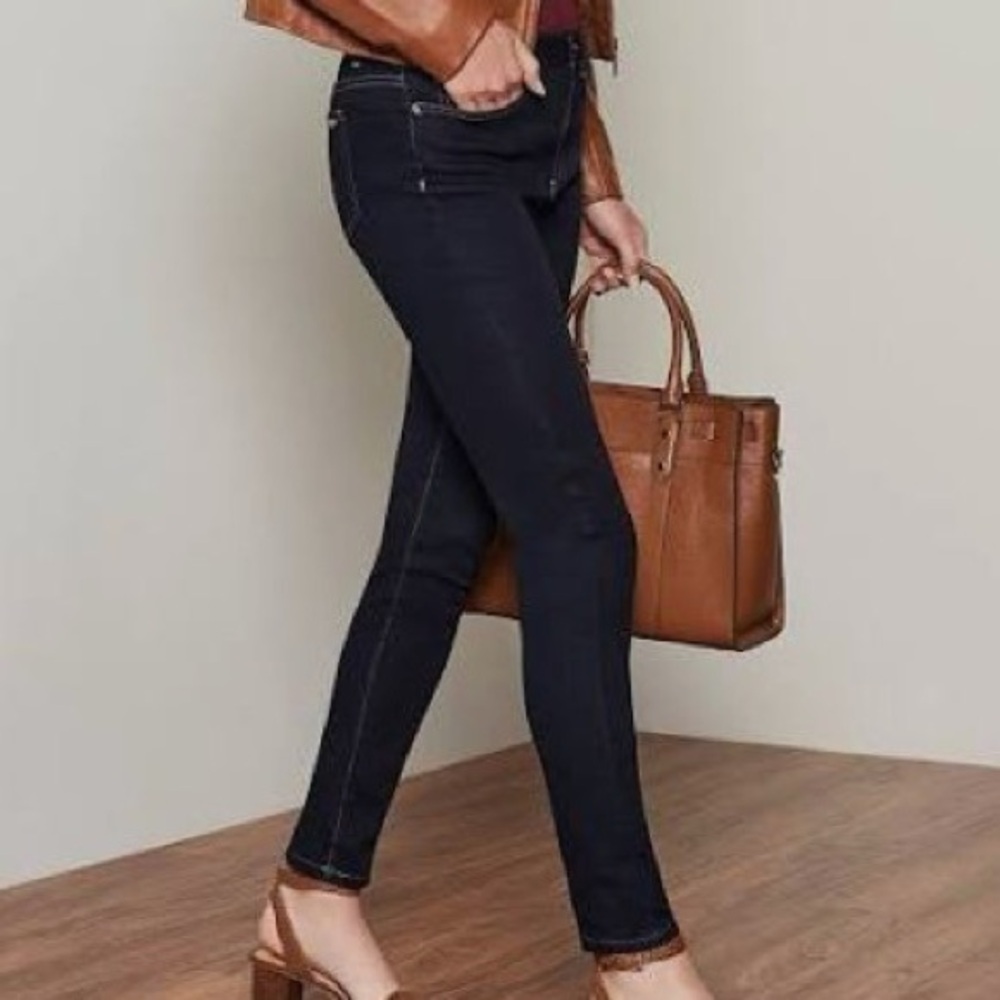 MICHAEL KORS Selma High-Rise Straight Skinny Jeans Dark Wash size 2.